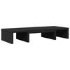 vidaXL Soporte de pantalla ajustable madera negro 60x24x10,5 cm