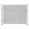 vidaXL Puerta de jard&iacute;n 85 x 70 cm Acero inoxidable Con cerradura