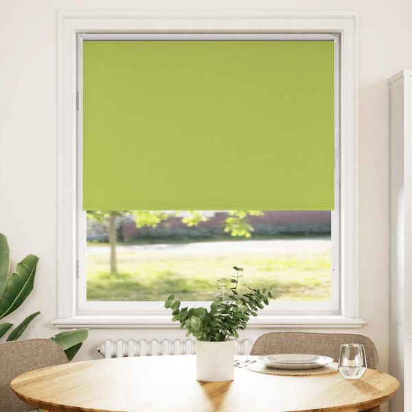 vidaXL Estor Enrollable Opaco hojas verde 110x175cm Tela Ancho 105,7cm