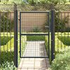 vidaXL Puerta de jardín de malla acero galvanizado 100 x 125 cm gris