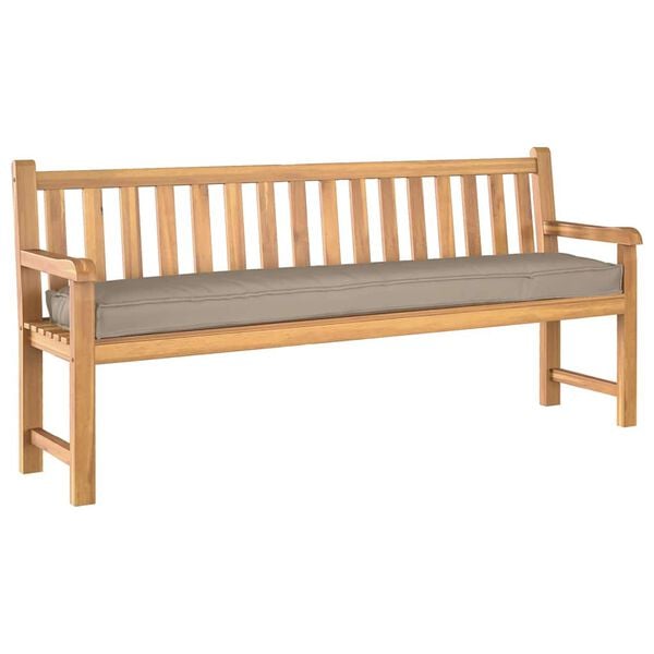 vidaXL Coj&iacute;n para palet Taup&eacute; 180 x 40 x 8 cm Tela Oxford