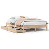 vidaXL Estructura de cama sin colch&oacute;n madera maciza de pino 140x190 cm
