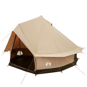 vidaXL Tienda Familiar 6 persona Crema Algod&oacute;n Sint&eacute;tico