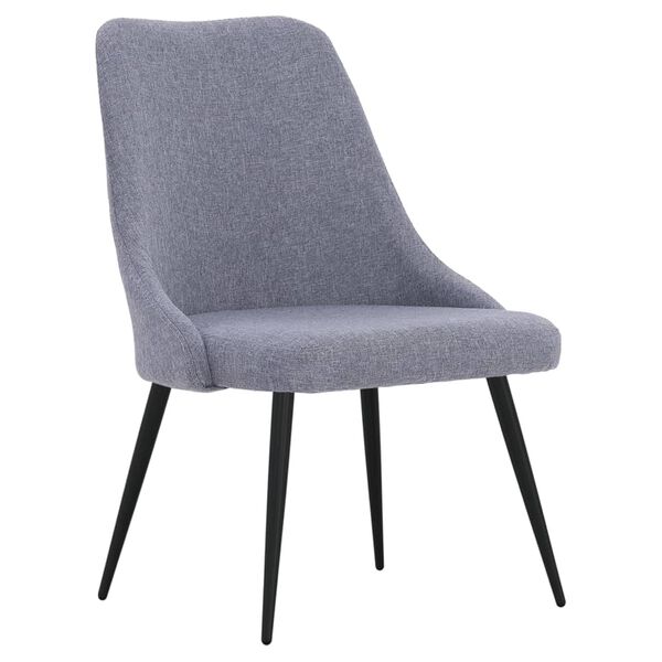 vidaXL Sillas de comedor 4 unidades tela gris claro