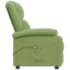 vidaXL Sill&oacute;n reclinable el&eacute;ctrico de terciopelo verde claro