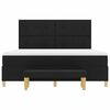 vidaXL Cama tipo Box Spring con colch&oacute;n Negro 180 x 200 cm tela