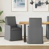 vidaXL Sillas de comedor 2 pcs Gris oscuro 57 x 67 x 98 cm tela