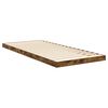 vidaXL Estructura de Cama de Suelo Roble ahumado 90 x 200 cm