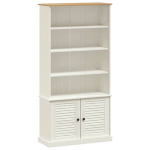 vidaXL Librer&iacute;a VIGO madera maciza de pino blanco 85x35x170 cm