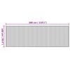 vidaXL Alfombra rectangular bamb&uacute; color natural 100x300 cm