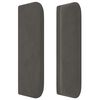 vidaXL Cabecero con LED de terciopelo gris oscuro 147x16x78/88 cm