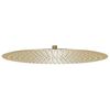 vidaXL Cabezal de ducha redondo efecto lluvia acero inox dorado 50 cm