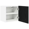 vidaXL Mueble colgante con puerta 2 pcs Roble Negro y 40 x 31 x 40 cm