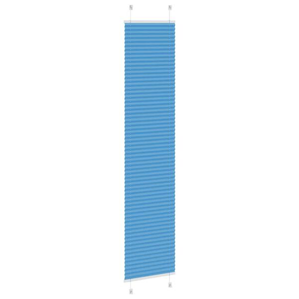 vidaXL Estor Plisado azul 50x200 cm Tela Ancho 49,4 cm Poli&eacute;ster