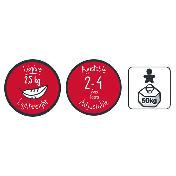 Smoby Bicicleta de equilibrio Rookie rojo