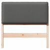 vidaXL Cabecero tapizado con cabecera Gris Natural y Claro 75 cm