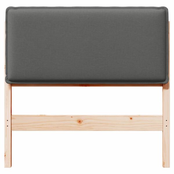 vidaXL Cabecero tapizado con cabecera Gris Natural y Claro 75 cm