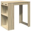 vidaXL Mesa alta de bar madera ingeniería roble Sonoma 102x70x103,5 cm