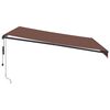 vidaXL Toldo retr&aacute;ctil autom&aacute;tico marr&oacute;n 400x350 cm