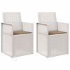 vidaXL Sillas de comedor de jard&iacute;n 2 uds. y Topo PP