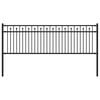 vidaXL Valla de P&uacute;as BAARLO 200 x 110 cm Negro