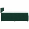vidaXL Cama box spring con colch&oacute;n terciopelo verde oscuro 90x190 cm