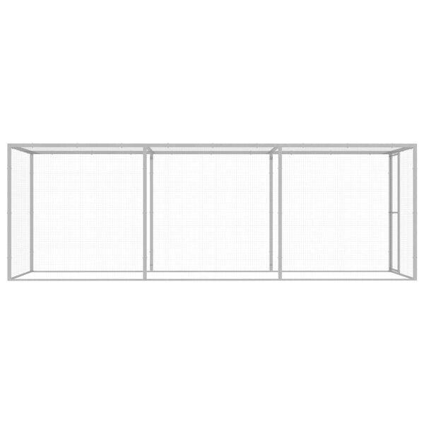 vidaXL Jaula para gatos acero galvanizado 4,5x1,5x1,5 m