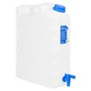 vidaXL Garrafa de agua con grifo pl&aacute;stico transparente 20 litros