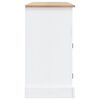 vidaXL Aparador Corona Range de pino mexicano blanco 132x43x78 cm