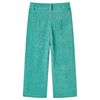Pantalón infantil de pana verde menta 128
