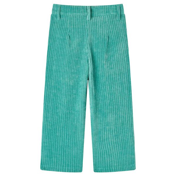 Pantalón infantil de pana verde menta 128