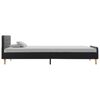 vidaXL Estructura de cama de arpillera gris oscuro 100x200 cm