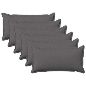 vidaXL Funda de almohada 6 pcs HOUTEN Gris Claro 40 x 80 cm