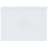 vidaXL Mesa de centro madera de ingeniería brillo blanco 50x50x36 cm