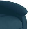 vidaXL Sill&oacute;n reclinable elevable de terciopelo azul