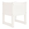 vidaXL Jardinera madera maciza de pino blanco 40x40x52,5 cm