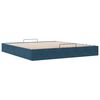 vidaXL Estructura de cama otomana sin colch&oacute;n azul oscuro 200x200 cm