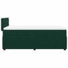 vidaXL Cama box spring con colch&oacute;n terciopelo verde oscuro 100x200 cm