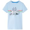 Camiseta infantil azul claro 128