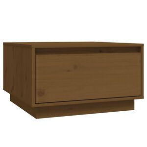 vidaXL Mesa de centro madera maciza de pino marr&oacute;n miel 55x56x32 cm
