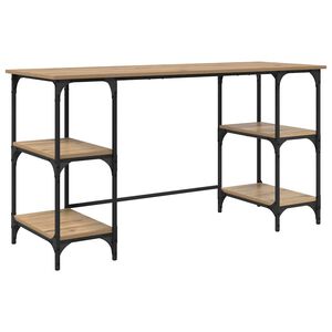 vidaXL Escritorio Roble artisan Madera de ingenier&iacute;a 140 x 50 x 75 cm