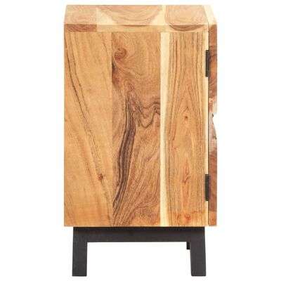 vidaXL Mesita de noche de madera maciza de acacia 40x30x51 cm