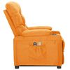 vidaXL Sillón de masaje elevable de tela amarillo