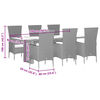 vidaXL Set comedor de jard&iacute;n 11 pzas con cojines rat&aacute;n sint&eacute;tico beige