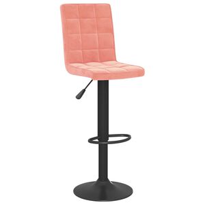 vidaXL Taburete de bar de terciopelo rosa