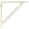 vidaXL Soportes para estanter&iacute;as de pared 12 uds. Blanco antiguo