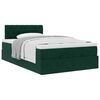 vidaXL Estructura cama otomana colch&oacute;n terciopelo verde oscuro