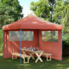 vidaXL Carpa de Fiesta Terracota 292 x 292 x 315 cm Tela Oxford