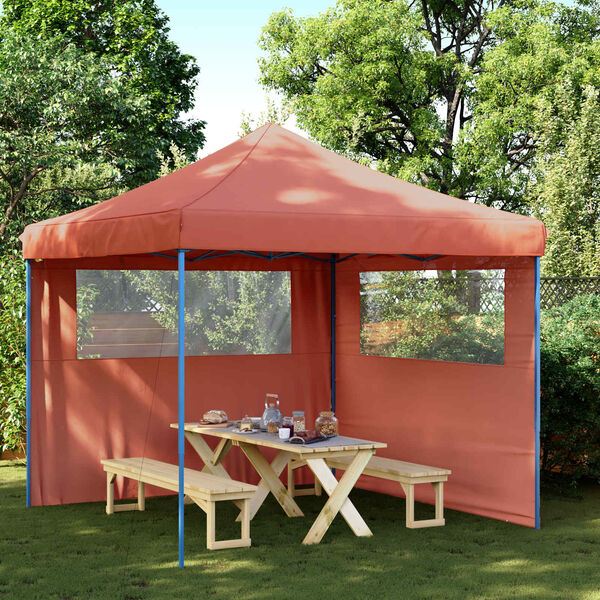 vidaXL Carpa de Fiesta Terracota 292 x 292 x 315 cm Tela Oxford