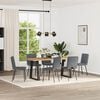 vidaXL Sillas de comedor 6 unidades terciopelo gris oscuro